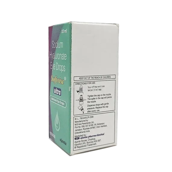 softvisc ultra eye drops 10 ml